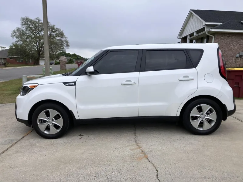 White Kia Soul with tinted windows — a job by RJ’s Tint Shop in Crestview, FL
